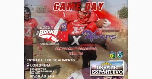 Londrina Bristlebacks enfrenta o Vipers, de Sorocaba pelo Brasileiro de Futebol Americano