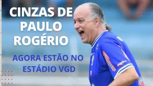 As cinzas do goleiro Paulo Rogério no pé da trave