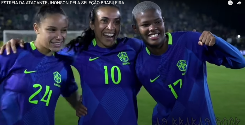 Jhonson faz sucesso na seleção feminina de futebol