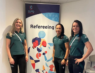 Edina Alves faz história ao apitar semifinal da Euro Feminina
