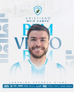 Londrina anuncia Cristiano, meio-campista com longa carreira no futebol japonês