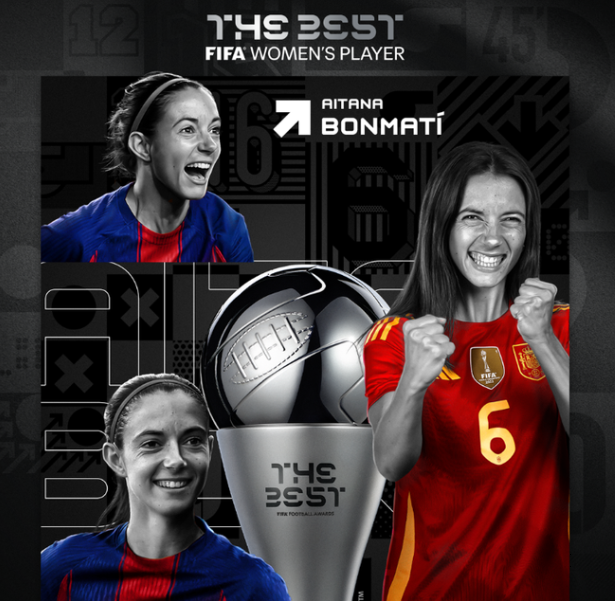 Dembelé e a jogadora Aitana Bonmatí são os melhores do mundo, conquistam o prêmio FIFA