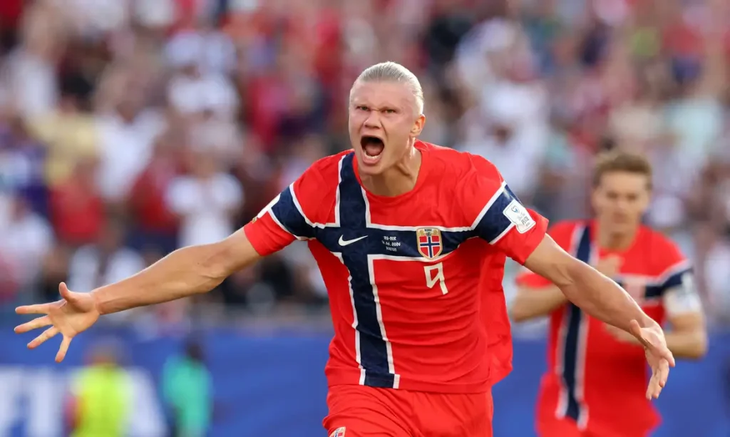 Noruega de Haaland goleia Iraque