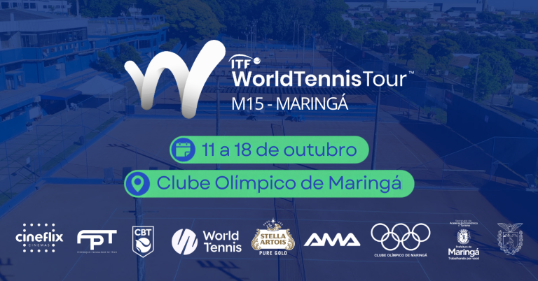 World Tennis Tour M15 coloca Maringá na rota do tênis profissional internacional